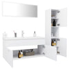 Stella Homewares Bathroom Furniture Set White Engineered Wood