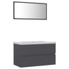 Stella Homewares Bathroom Furniture Set Grey Engineered Wood