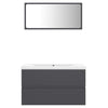 Stella Homewares Bathroom Furniture Set Grey Engineered Wood