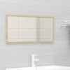 Stella Homewares Bathroom Furniture Set White and Sonoma Oak Engineered Wood