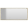 Stella Homewares Bathroom Furniture Set White and Sonoma Oak Engineered Wood