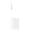 Stella Homewares Bathroom Furniture Set High Gloss White Engineered Wood