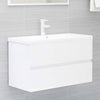Stella Homewares Bathroom Furniture Set High Gloss White Engineered Wood