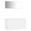 Stella Homewares Bathroom Furniture Set White Engineered Wood