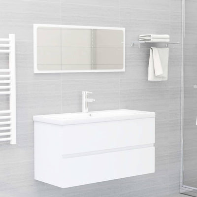 Stella Homewares Bathroom Furniture Set White Engineered Wood