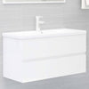 Stella Homewares Bathroom Furniture Set High Gloss White Engineered Wood