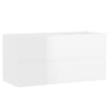 Stella Homewares Bathroom Furniture Set High Gloss White Engineered Wood