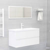 Stella Homewares Bathroom Furniture Set High Gloss White Engineered Wood