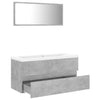 Stella Homewares Bathroom Furniture Set Concrete Grey Engineered Wood