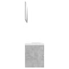 Stella Homewares Bathroom Furniture Set Concrete Grey Engineered Wood