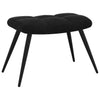 Stella Homewares Relaxing Chair with a Stool Black Velvet