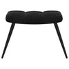 Stella Homewares Relaxing Chair with a Stool Black Velvet