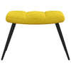 Stella Homewares Relaxing Chair with a Stool Mustard Yellow Velvet