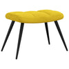 Stella Homewares Relaxing Chair with a Stool Mustard Yellow Velvet