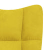 Stella Homewares Relaxing Chair with a Stool Mustard Yellow Velvet