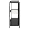 Stella Homewares Shelf Transparent and Black 100x36x90 cm Tempered Glass