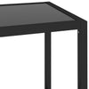 Stella Homewares Shelf Transparent and Black 100x36x90 cm Tempered Glass
