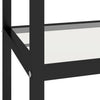 Stella Homewares Shelf Black and Transparent 100x36x168 cm Tempered Glass
