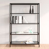 Stella Homewares Shelf Black and Transparent 100x36x168 cm Tempered Glass