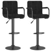 Stella Homewares Bar Stools 2 pcs Black Velvet