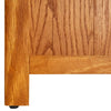 Stella Homewares 4-Tier Bookcase 45x22x110 cm Solid Oak Wood