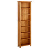 Stella Homewares 7-Tier Bookcase 60x22x200 cm Solid Oak Wood