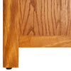Stella Homewares 7-Tier Bookcase 60x22x200 cm Solid Oak Wood