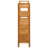 Stella Homewares Shoe Rack with 5 Shelves 100x27x100 cm Solid Oak Wood
