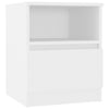 Stella Homewares Bed Cabinet White 40x40x50 cm Engineered Wood