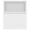 Stella Homewares Bed Cabinet White 40x40x50 cm Engineered Wood