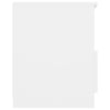 Stella Homewares Bed Cabinet White 40x40x50 cm Engineered Wood