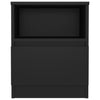 Stella Homewares Bed Cabinets 2 pcs Black 40x40x50 cm Engineered Wood
