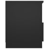 Stella Homewares Bed Cabinets 2 pcs Black 40x40x50 cm Engineered Wood