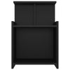 Stella Homewares Bed Cabinets 2 pcs Black 40x35x60 cm Engineered Wood