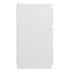 Stella Homewares Bed Cabinet White 40x35x62.5 cm Engineered Wood