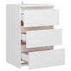 Stella Homewares Bed Cabinet White 40x35x62.5 cm Engineered Wood