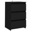 Stella Homewares Bed Cabinet Black 40x35x62.5 cm Engineered Wood