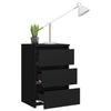 Stella Homewares Bed Cabinet Black 40x35x62.5 cm Engineered Wood