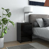 Stella Homewares Bed Cabinet Black 40x35x62.5 cm Engineered Wood