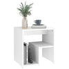 Stella Homewares Bed Cabinets 2 pcs White 40x30x40 cm Engineered Wood