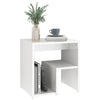 Stella Homewares Bed Cabinets 2 pcs High Gloss White 40x30x40 cm Engineered Wood