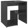 Stella Homewares Bed Cabinets 2 pcs High Gloss Grey 40x30x40 cm Engineered Wood