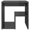 Stella Homewares Bed Cabinets 2 pcs High Gloss Grey 40x30x40 cm Engineered Wood