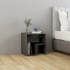 Stella Homewares Bed Cabinets 2 pcs High Gloss Grey 40x30x40 cm Engineered Wood
