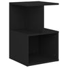 Stella Homewares Bedside Cabinet Black 35x35x55 cm Engineered Wood