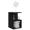 Stella Homewares Bedside Cabinet Black 35x35x55 cm Engineered Wood