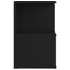 Stella Homewares Bedside Cabinet Black 35x35x55 cm Engineered Wood