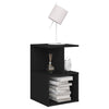 Stella Homewares Bedside Cabinets 2 pcs Black 35x35x55 cm Engineered Wood
