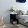 Stella Homewares Bedside Cabinets 2 pcs Black 35x35x55 cm Engineered Wood