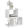 Stella Homewares Bedside Cabinet White 50x30x51.5 cm Engineered Wood